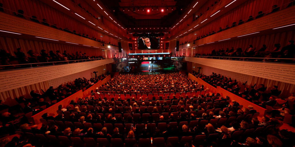 A general overview of an awards ceremony