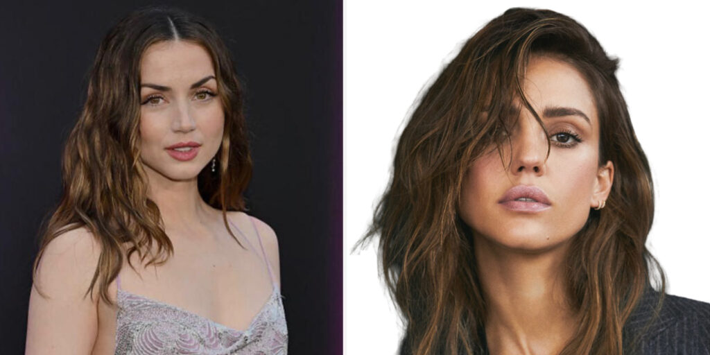 Ana de Armas and Jessica Alba in side by side photos