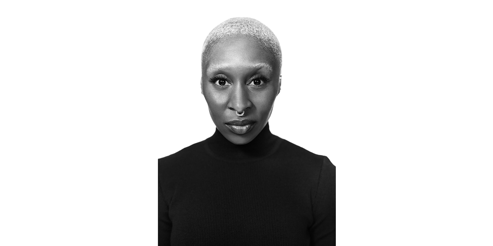 Cynthia Erivo looking into camera