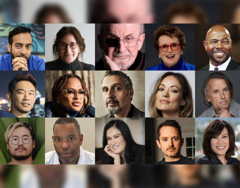 A collage of people speaking at Sundance Film Festival