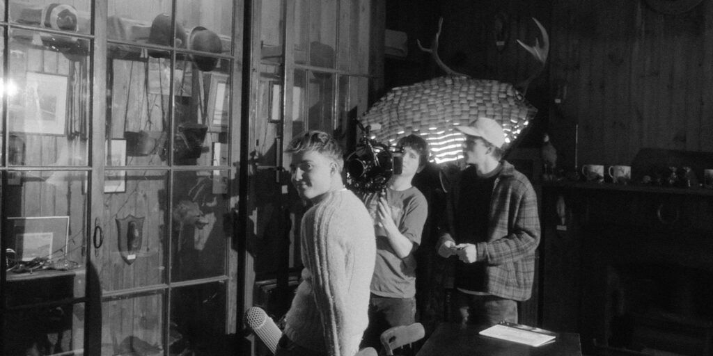 Film crew on set