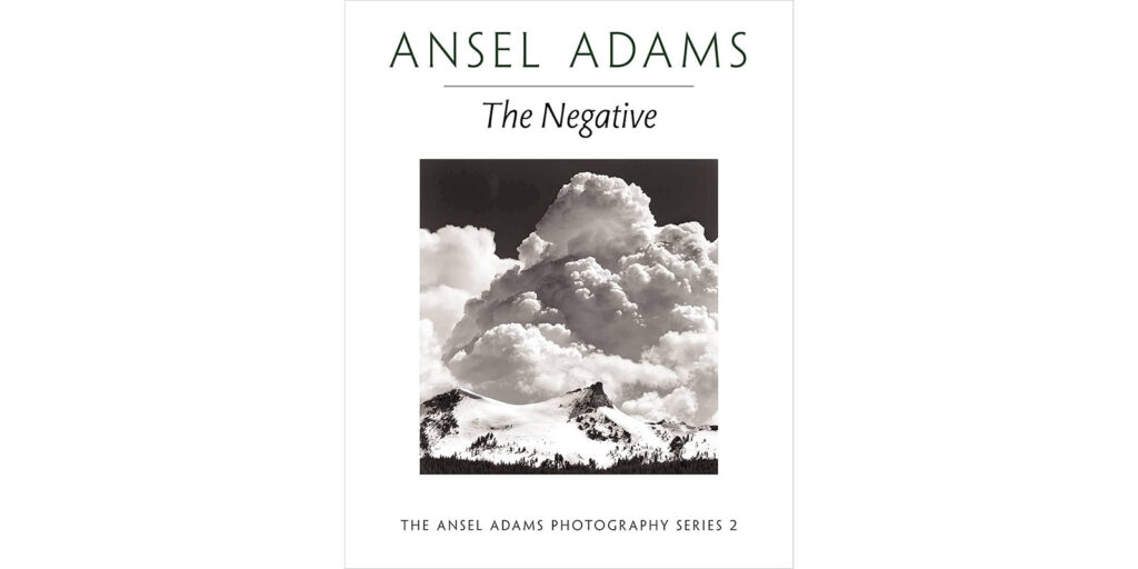 A book cover for Ansel Adams' The Negative