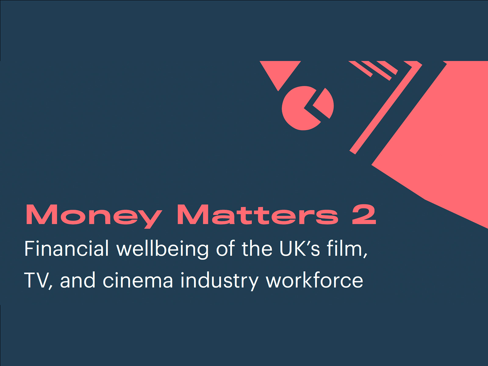 A blue and red Money Matters 2 poster
