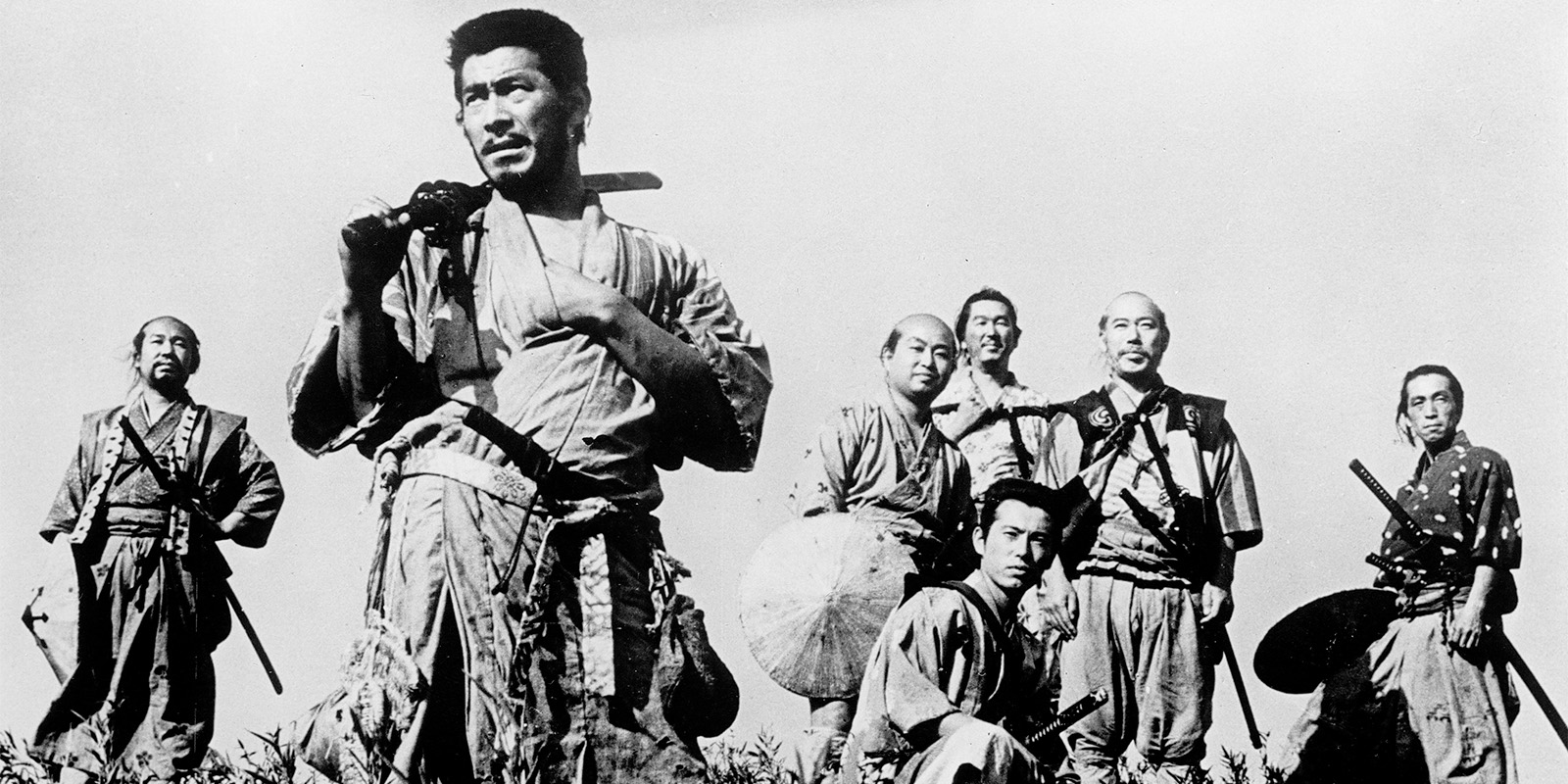 Several samurai gathered together