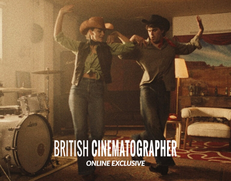 Two people in cowboy hats dancing together