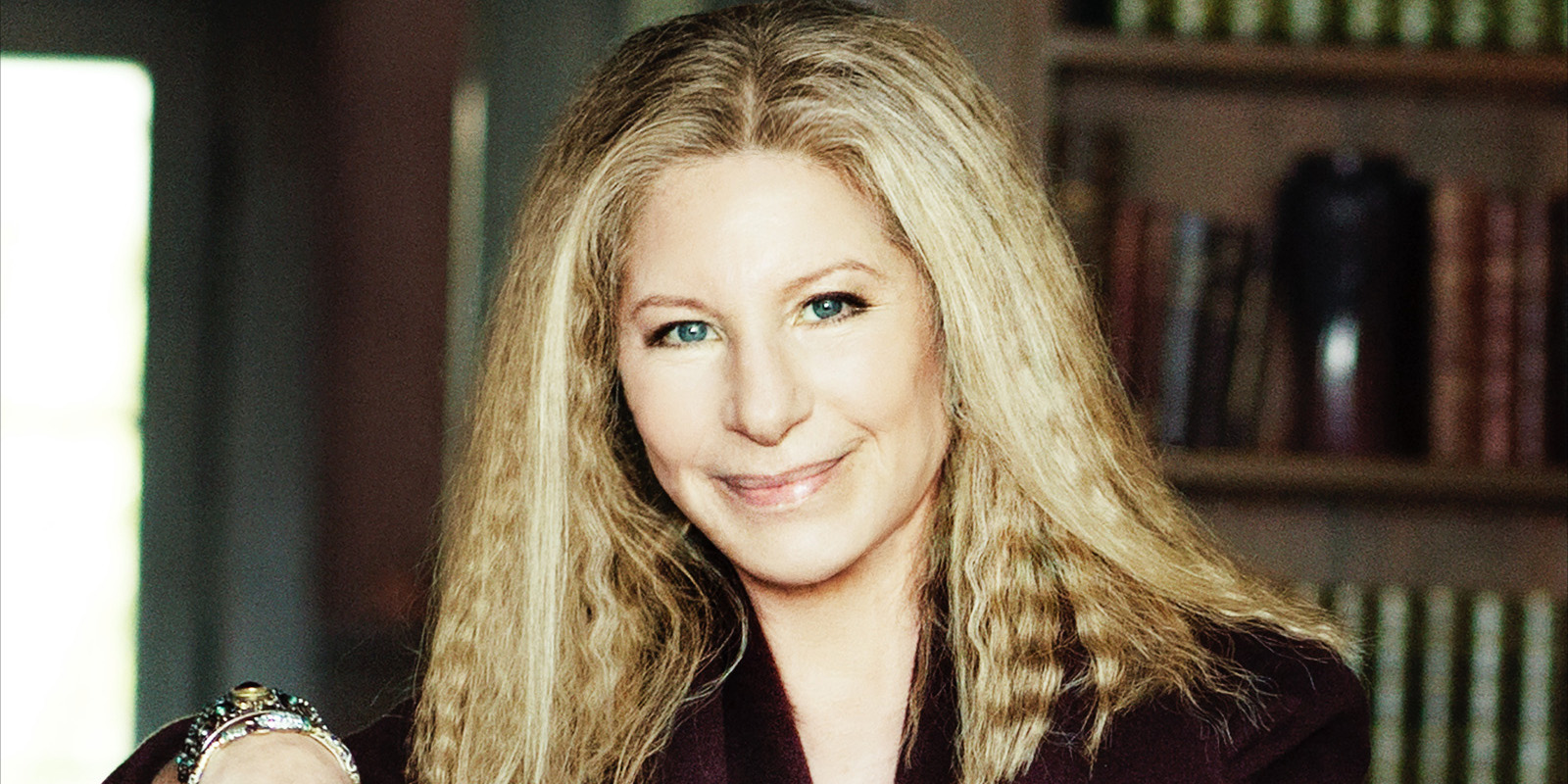 Streisand looking into camera, smiling