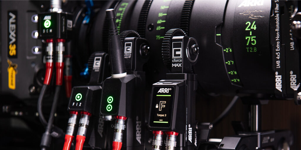 cforce MAX lens motor in action together with the cforce mini and cforce mini RF