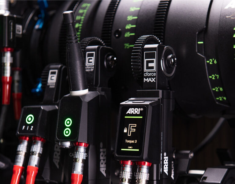 cforce MAX lens motor in action together with the cforce mini and cforce mini RF