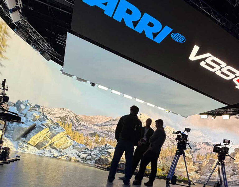 People standing on a VP stage