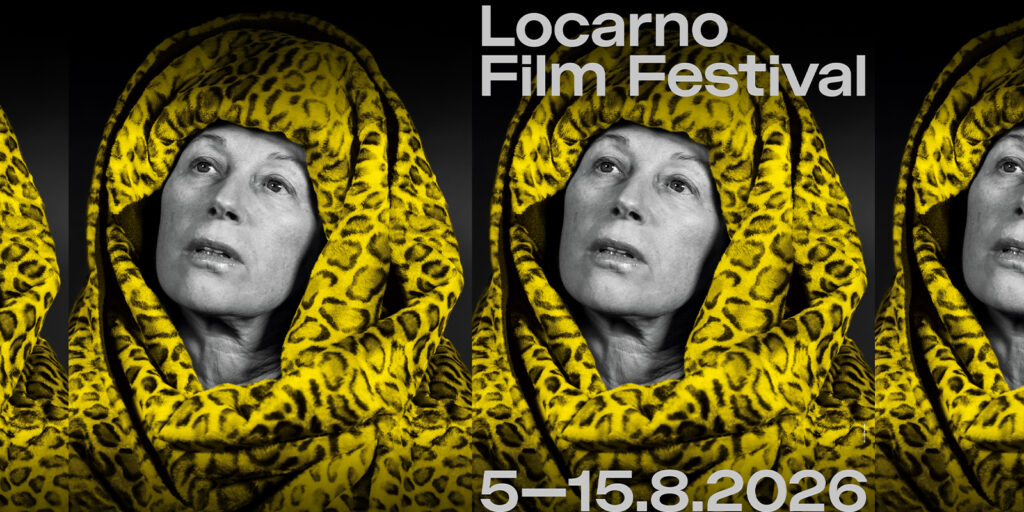 A poster showing a woman in a leopard headscarf