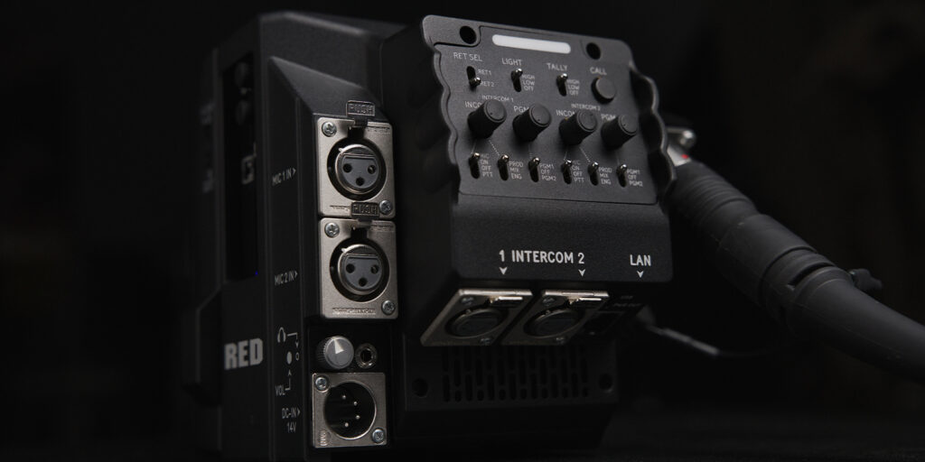 A control board for the back of a camera