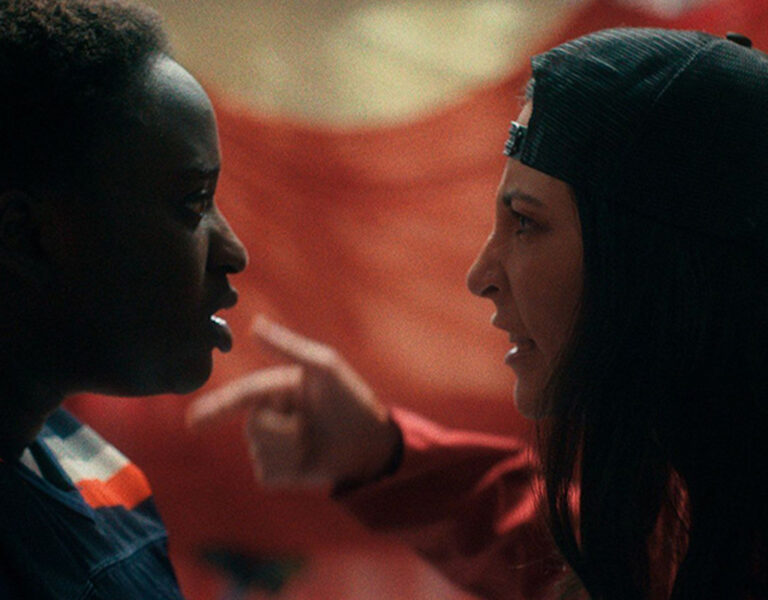 Two people arguing with each other