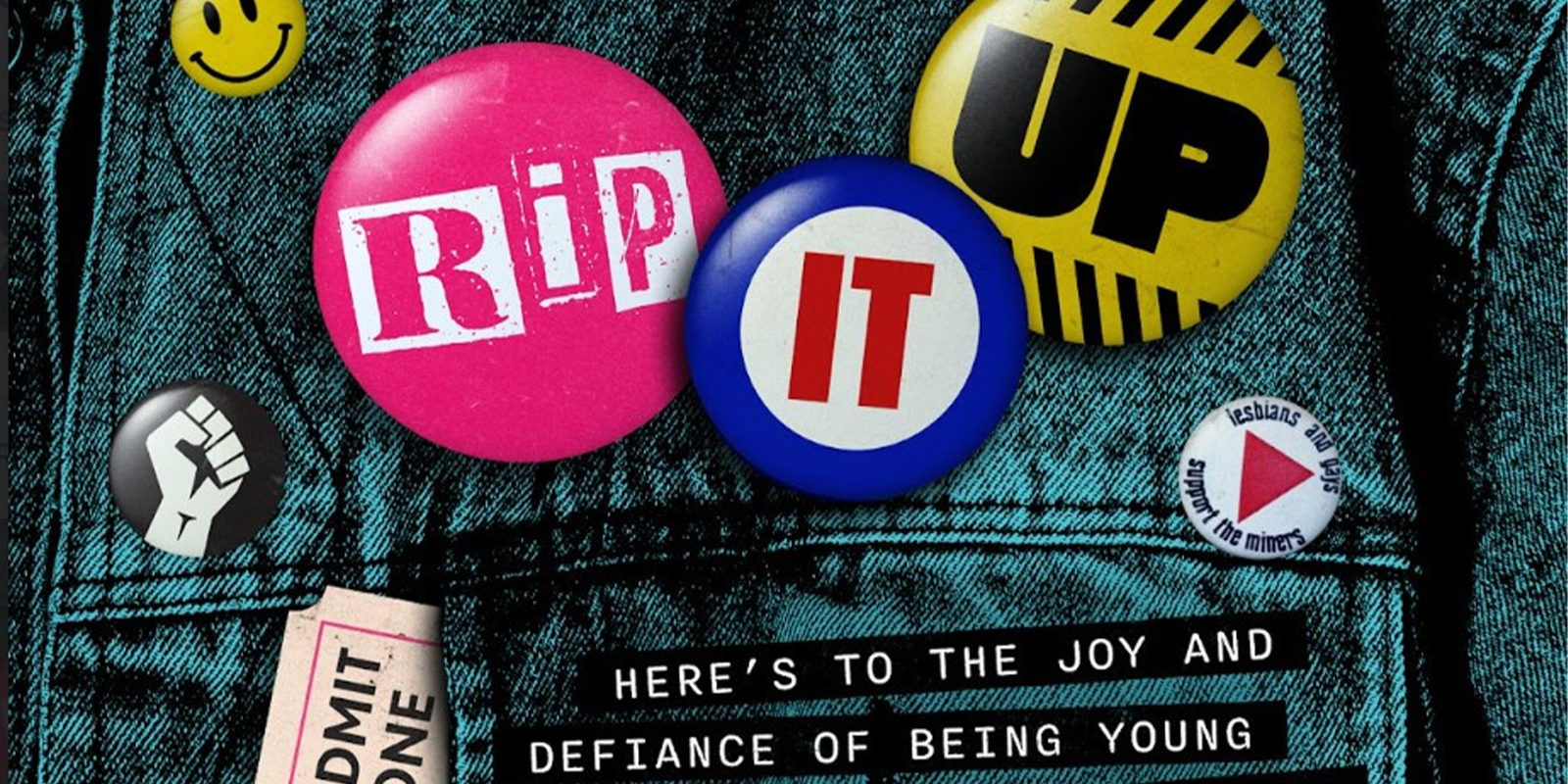 Rip It Up poster showing graphics on a pair of jeans
