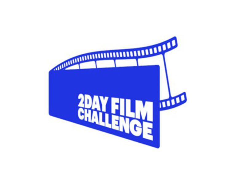 A blue reel with 2Day Film Challenge on it