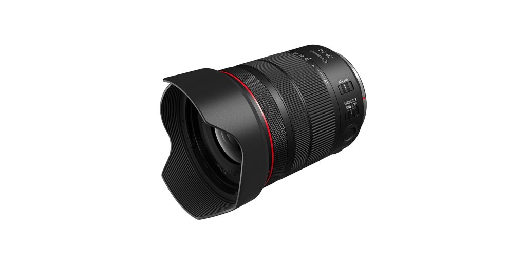 A lens on a white background