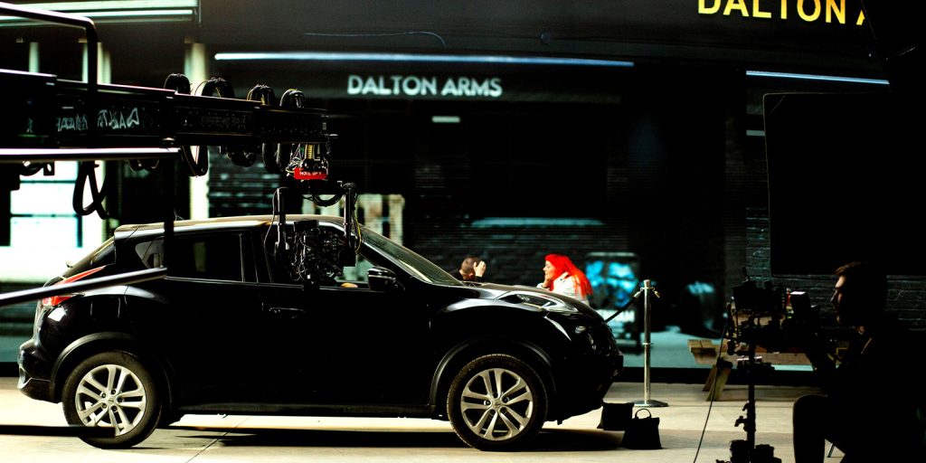A car on a VP stage