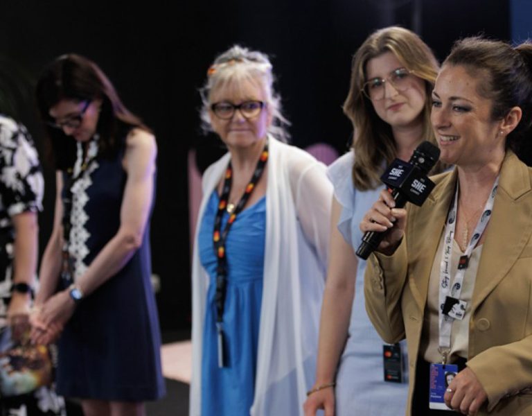 A group of women gathered together