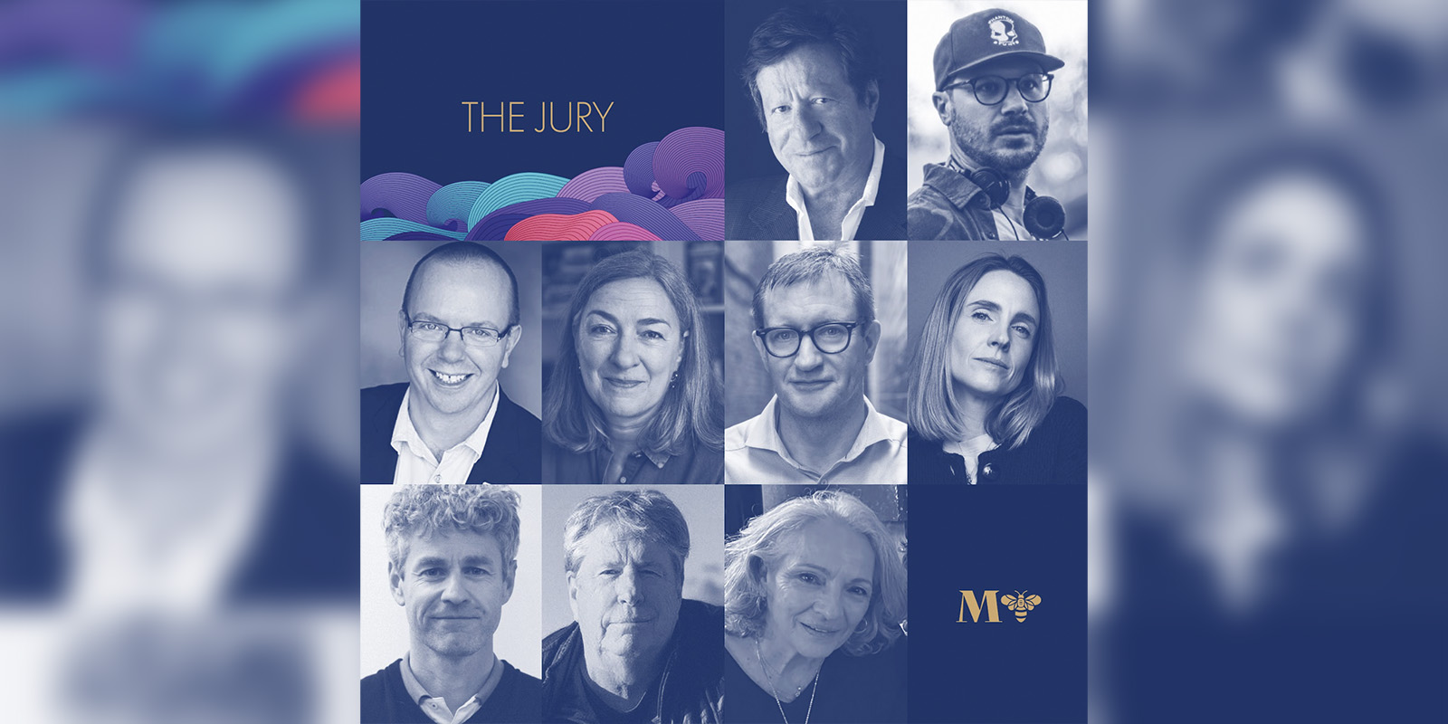 A collection of headshots of jury members 