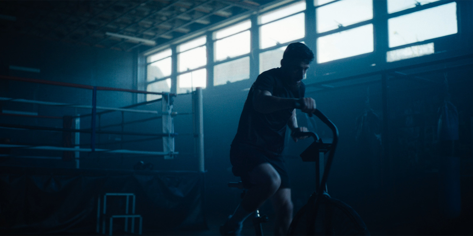 A man using an elliptical 