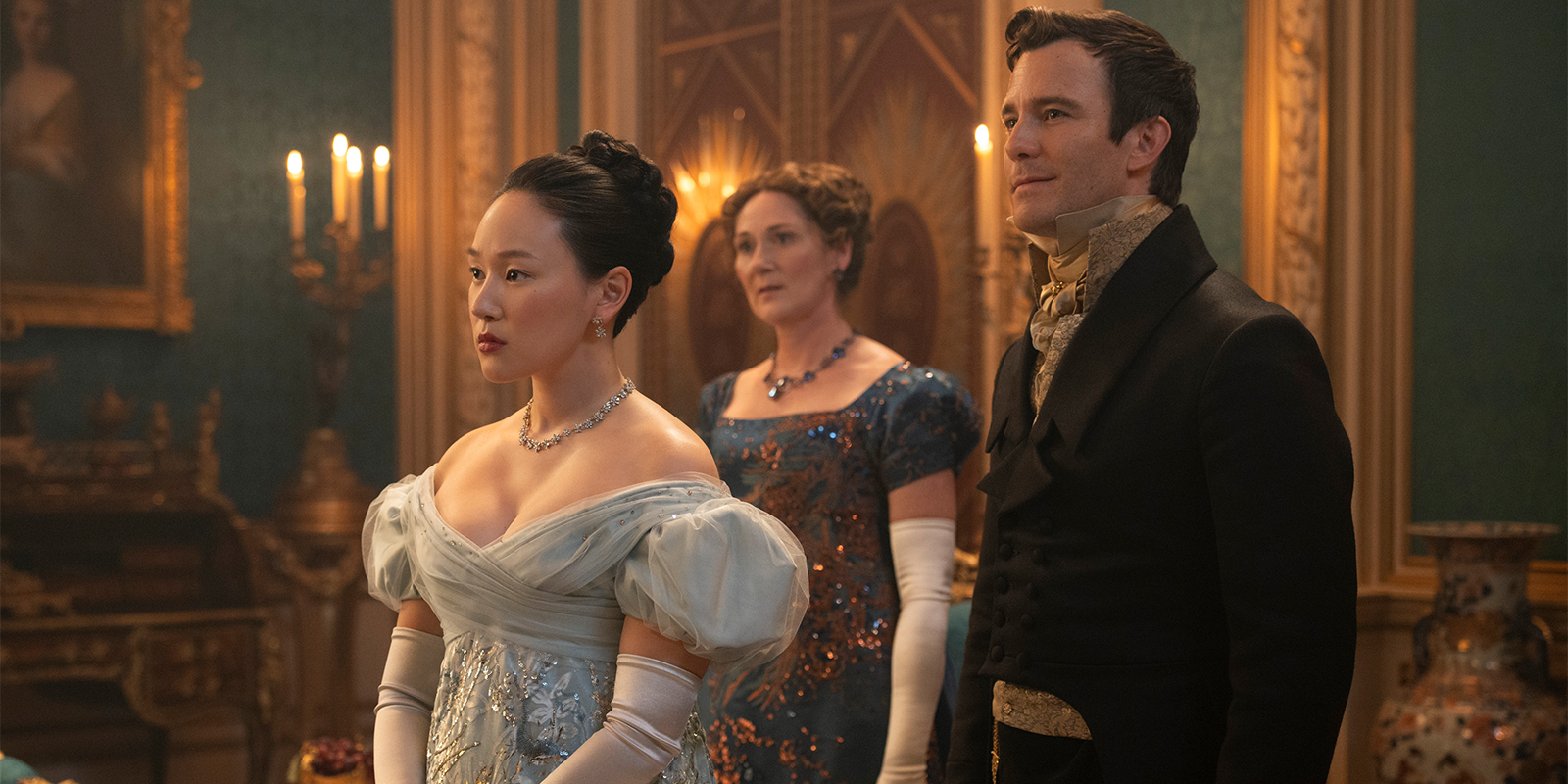 Two people in ballroom attire