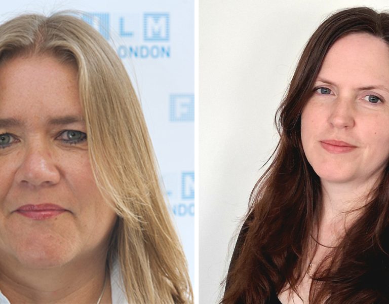 Two women in side by side headshots