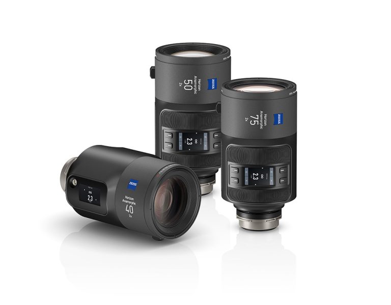 A set of Zeiss lenses on a white background