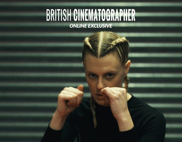A woman ready to throw a punch towards camera