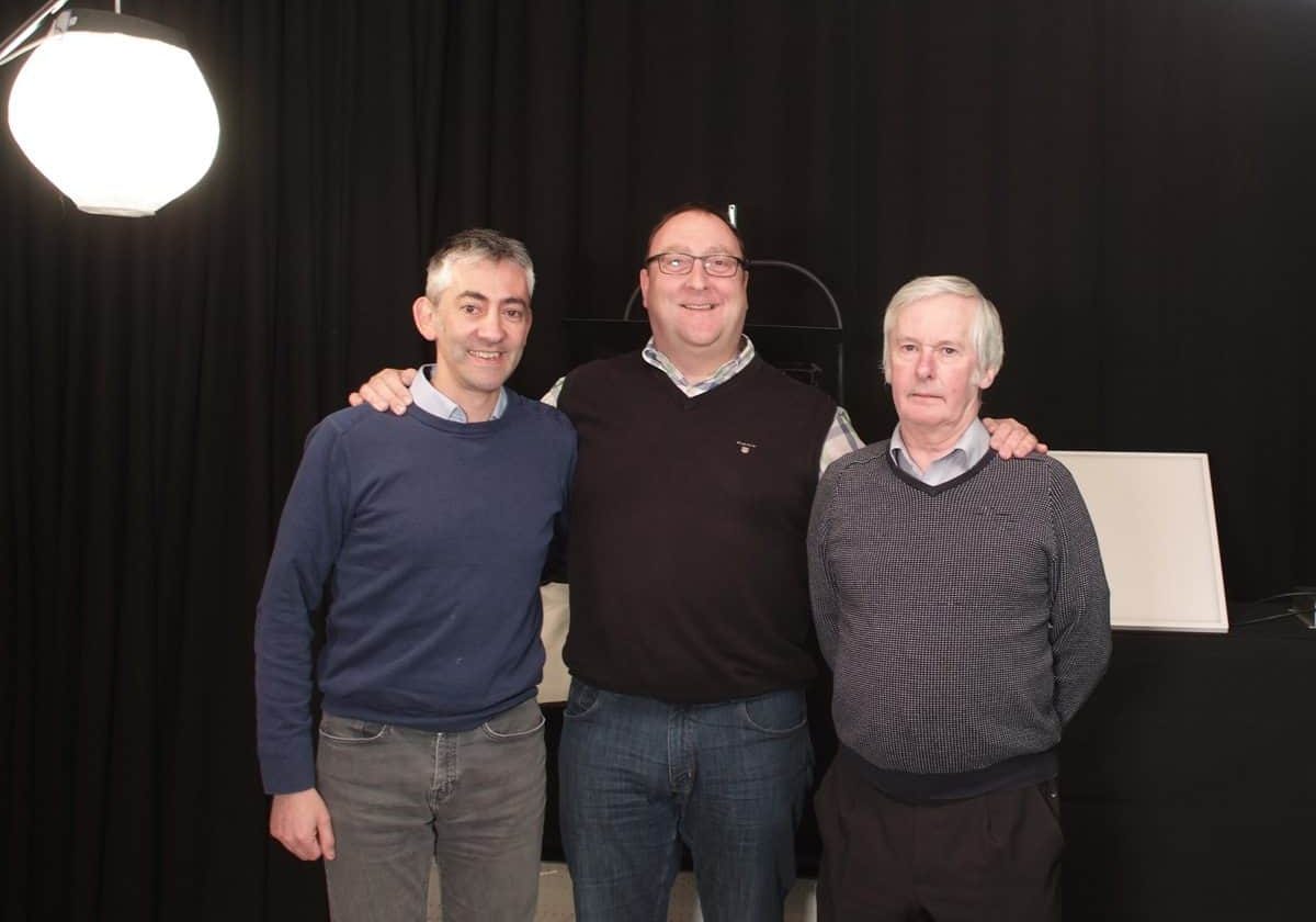 Three-point lighters... (l-r) Phil Mallia (operations director), Nick Shapley (MD) and Graham Kerr (sales director)