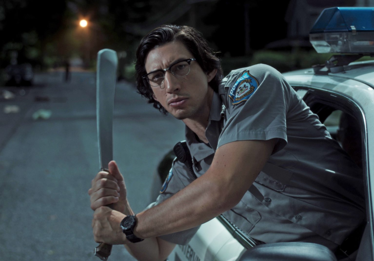 Adam Driver stars as "Officer Ronald Peterson" in writer/director Jim Jarmusch's THE DEAD DON'T DIE, a Focus Features release.  Credit : Frederick Elmes / Focus Features  © 2019 Image Eleven Productions, Inc.